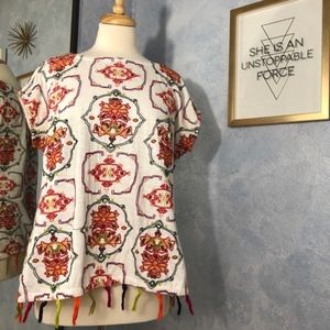 Soft Surroundings Embroidered Top